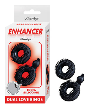 Nasstoys Enhancer Dual Love Rings - Black