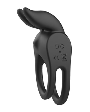 Nasstoys Enhancer Vibrating Rabbit C-Ring - Black - Image 3