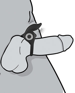 Nasstoys Enhancer Vibrating Rabbit C-Ring - Black - Image 5