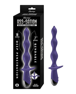 Nasstoys Ass-Station Deep Dive Contoured Wand - Purple - Image 2
