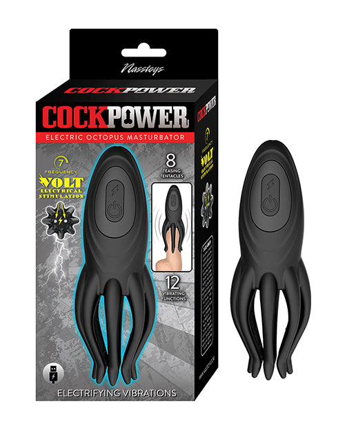 Nasstoys Nasstoys Cockpower Electric Octopus Masturbator - Black