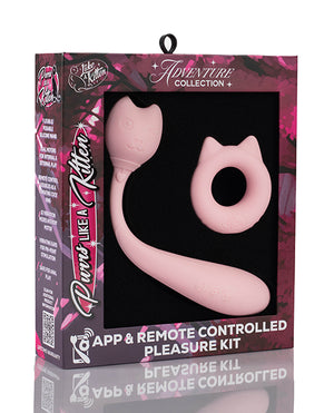 Like A Kitten Natalie's Toy Box Purrs Like A Kitten App &amp; Remote Controlled Pleasure Kit - Pink