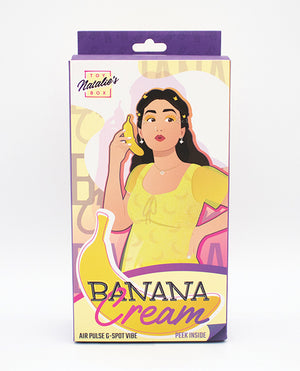 Like A Kitten Natalie's Toy Box Banana Cream Air Pulse &amp; G-Spot Vibrator - Yellow - Image 2