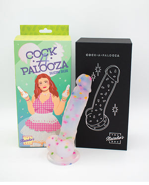 Like A Kitten Natalie's Toy Box Cock-A-Palooza Confetti Silicone Suction Dildo - Image 3