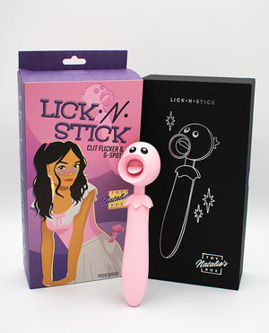 Like A Kitten Natalie's Toy Box Lick n' Stick Clit Flicker &amp; G-Spot Vibe - Pink - Image 4