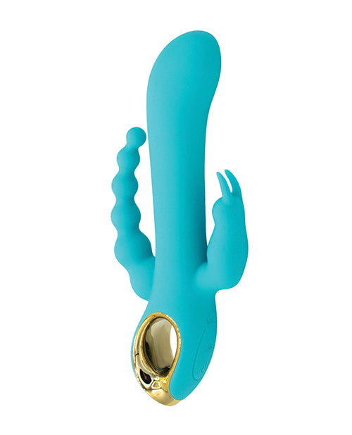 Like A Kitten Natalie's Toy Box Mighty Magic Clit, G-Spot &amp; Anal Vibrator - Aqua
