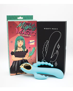 Like A Kitten Natalie's Toy Box Mighty Magic Clit, G-Spot &amp; Anal Vibrator - Aqua - Image 4