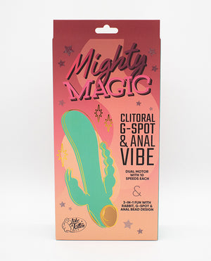 Like A Kitten Natalie's Toy Box Mighty Magic Clit, G-Spot &amp; Anal Vibrator - Aqua - Image 5