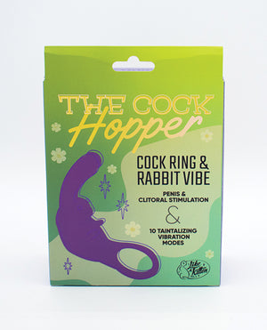 Like A Kitten Natalie's Toy Box The Cock Hopper Cock Ring &amp; Bullet Vibrator - Purple - Image 5