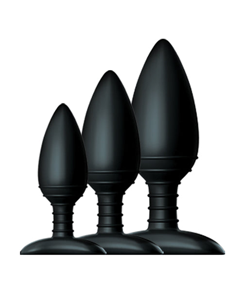 Nexus Nexus Butt Plug Trio Set 3 Solid Silicone Butt Plugs S M L - Image 2