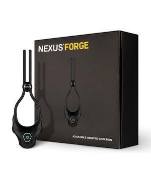 Nexus Nexus Forge Single Lasso Vibrating Cock Ring - Black - Image 2