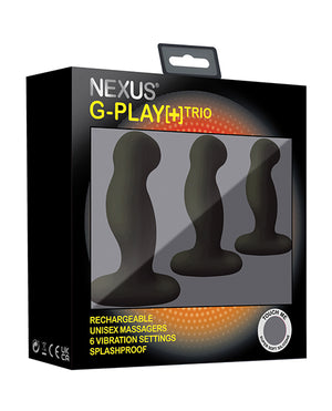 Nexus Nexus G Play Trio Rechargeable Massagers - Black