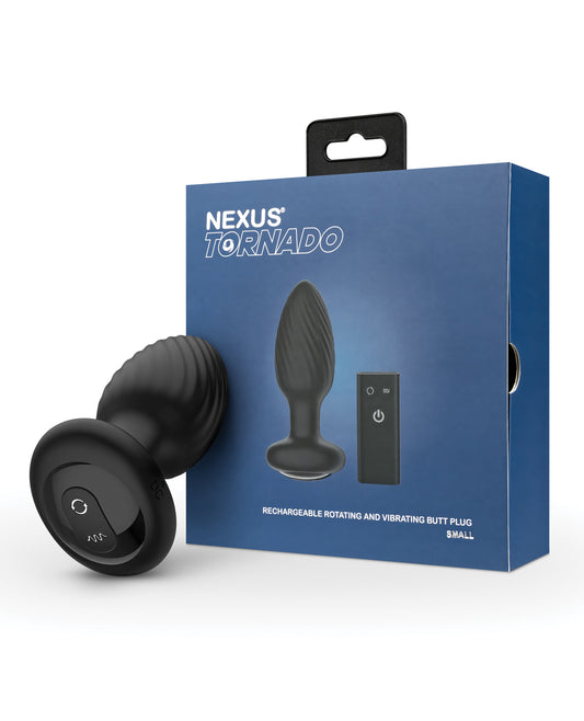 Nexus Nexus Tornado Rotating &amp; Vibrating Small Butt Plug - Black