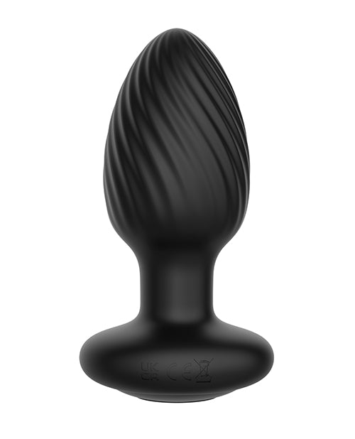 Nexus Nexus Tornado Rotating &amp; Vibrating Large Butt Plug w/Remote - Black - Image 2