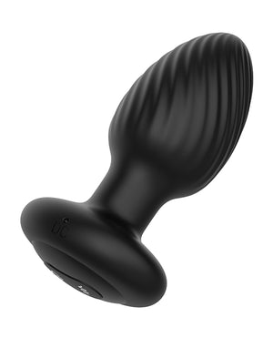Nexus Nexus Tornado Rotating &amp; Vibrating Large Butt Plug w/Remote - Black - Image 3