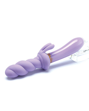 Cristal Cristal Jade Twist Glass Rabbit - Image 2