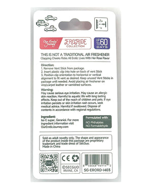 EroRide EroRide Clapping Cheeks Pheromone Infused Air Freshener - Rose - Image 2