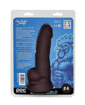 Power of Cock 8" Dildo - Dark Brown - Image 2