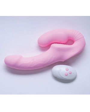 Sublime Togetherness Silicone Strapless Strap On w/Remote Control - Pink - Image 2