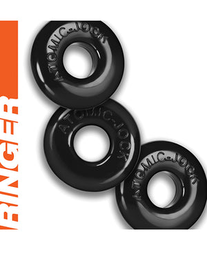 Oxballs Oxballs Ringer Donut 1 - Black Pack of 3 - Image 3