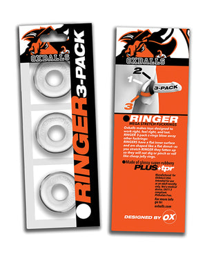 Oxballs Oxballs Ringer Donut 1 - Clear Pack of 3 - Image 4