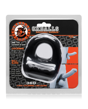 Oxballs Oxballs 360 Cock Ring &amp; Ballsling - Black - Image 4