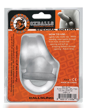Oxballs Oxballs Ballsling Ball Split Sling - Clear Ice - Image 5