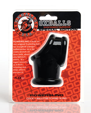Oxballs Oxballs Powerballs Cocksling &amp; Ball Stretcher - Black - Image 4