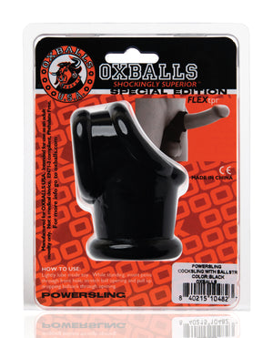Oxballs Oxballs Powerballs Cocksling &amp; Ball Stretcher - Black - Image 5