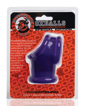Oxballs Oxballs Powerballs Cocksling &amp; Ball Stretcher - Eggplant - Image 4