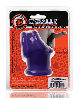 Oxballs Oxballs Powerballs Cocksling &amp; Ball Stretcher - Eggplant - Image 5
