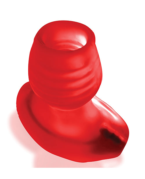 Oxballs Oxballs Glowhole 2 Hollow Buttplug w/LED Insert Large - Red Morph - Image 2