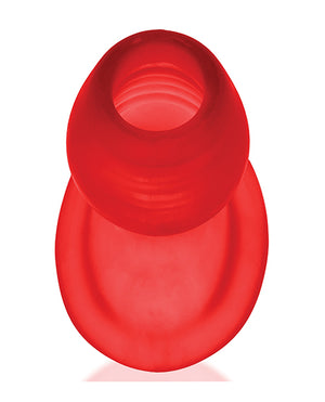 Oxballs Oxballs Glowhole 2 Hollow Buttplug w/LED Insert Large - Red Morph - Image 4