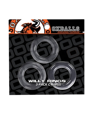 Oxballs Oxballs Willy Rings - Clear Pack of 3 - Image 2