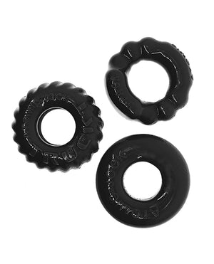Oxballs Oxballs Bonemaker 3 Pack Cockring Kit - Black