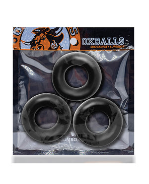 Oxballs Oxballs Fat Willy 3 Pack Jumbo Cock Rings - Black - Image 5