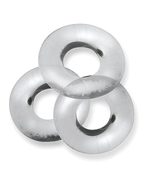 Oxballs Oxballs Fat Willy 3 Pack Jumbo Cock Rings - Clear - Image 3