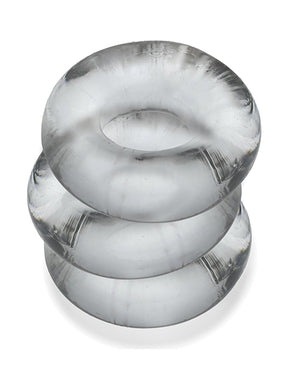 Oxballs Oxballs Fat Willy 3 Pack Jumbo Cock Rings - Clear - Image 4
