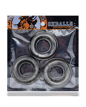 Oxballs Oxballs Fat Willy 3 Pack Jumbo Cock Rings - Steel - Image 4