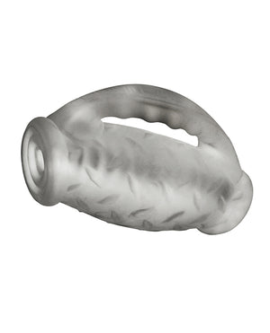 Oxballs Oxballs MasterJack Double Penetration Stroker - Jo Clear Ice - Image 3