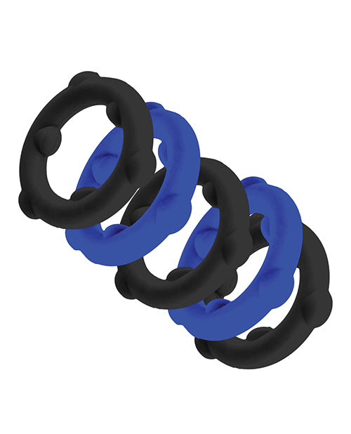Oxballs Oxballs Gearheads 5 Pack Spinner Rings - Blue/Black - Image 2