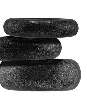 Oxballs Oxballs Cockpack Multi Design 3 Pack Cockrings - Black Mica - Image 3