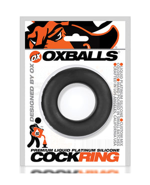 Oxballs Oxballs Silicone Cock T Cock Ring - Black - Image 4