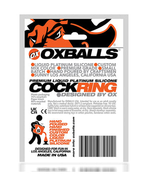 Oxballs Oxballs Silicone Cock T Cock Ring - Black - Image 5