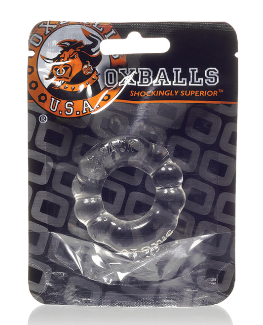 Oxballs Oxballs Atomic Jock 6-Pack Shaped Cockring - Clear