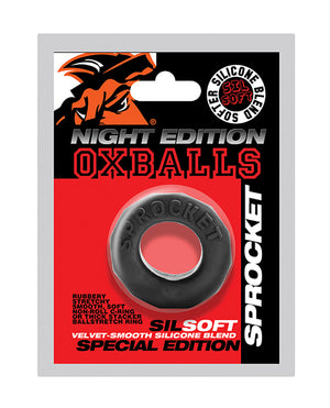 Oxballs Oxballs Sprocket Comfort No-Roll Cock Ring - Special Edition Night - Image 5