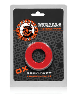Oxballs Oxballs Atomic Jock Sprocket Cockring - Red - Image 2