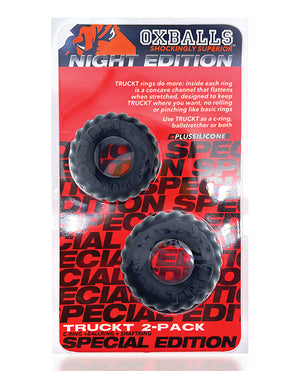 Oxballs Oxballs TruckT Cock &amp; Ball Ring Special Edition - Night Pack of 2 - Image 5