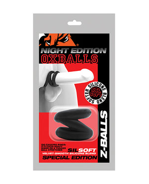 Oxballs Z-Balls Zig Zag Cock Ring & Ball Stretcher - Special Edition Night - Image 5
