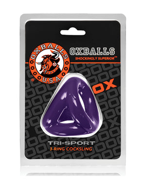 Oxballs Oxballs Tri Sport Cocksling - Eggplant - Image 4